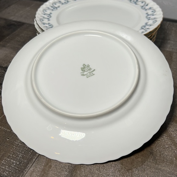 Vintage 40's Royal Tettau Germany Fine Porcelain Dinner Plates Hand Painted Rare - Picture 5 of 6